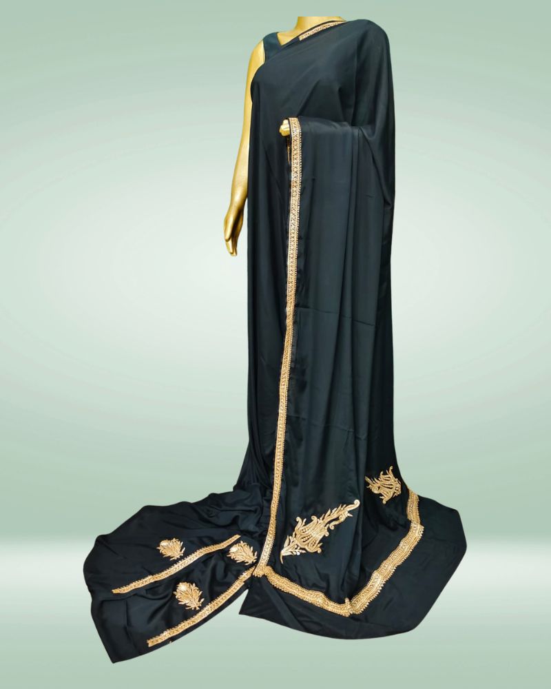 black tilla (2) Beautiful Black Tilla Saree - Image 1