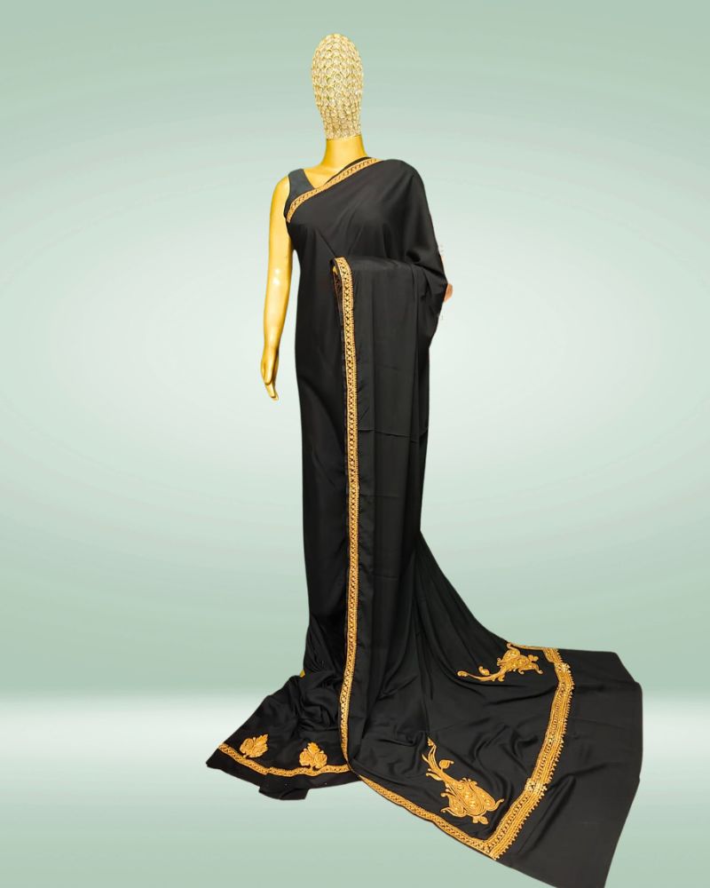 black tilla Black Tilla Saree - Image 1